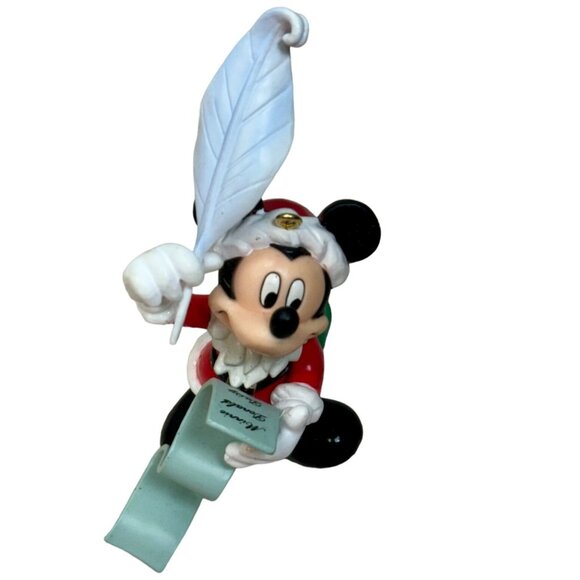 Disney Other - Enesco Mickey 1996 Unlimited Hanging Ornament Tree-Rific Treasures Santa Mickey‎